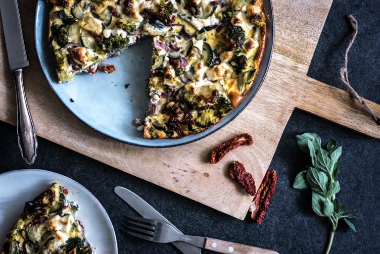 Gezonde Quiche Met Broccoli En Geitenkaas-Voedzaam & Snel